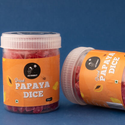 Dried Papaya Dice: Summer Nibbles - (100 Grams) - Image 3